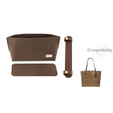 [Three-Piece Set in Dark Brown]Open Top Liner+Bottom Pad+Shoulder Pads