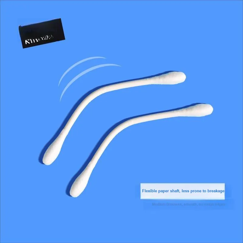 KINEPIN Paper Core Dual Round Tip Disposable Fine Pointed Toe Hygiene Cotton Buds-2