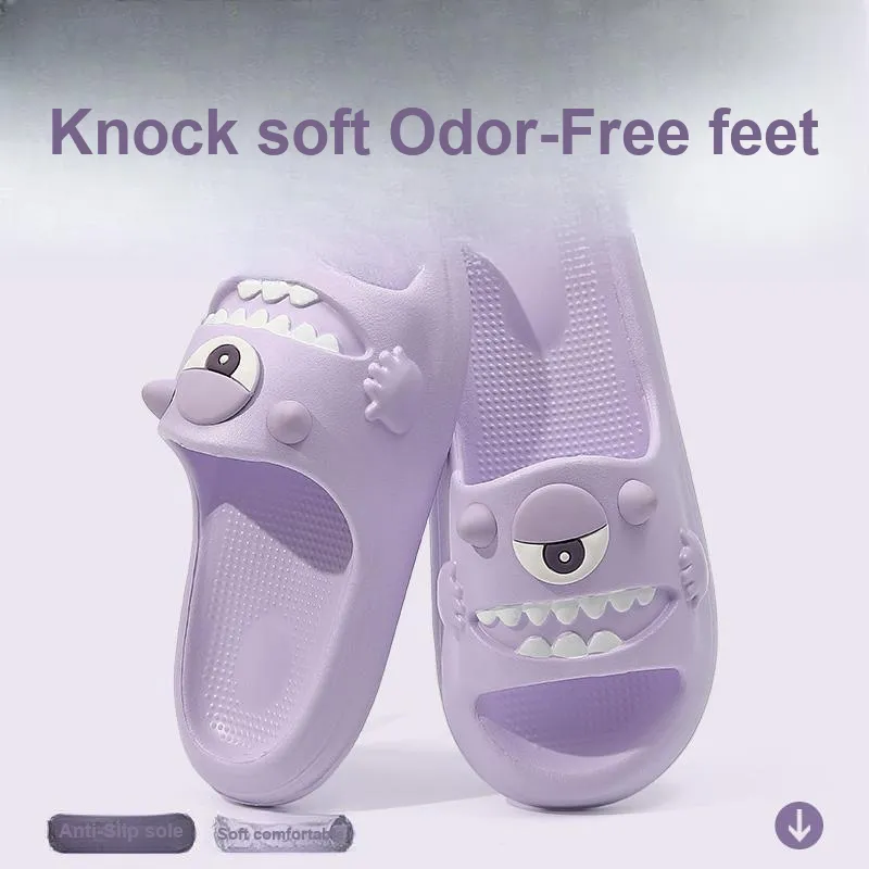 Foot Recreation Indoor Slippers With A Squashy And Bouncy Feel, Platform Design, Slip Resistant, Quiet For Bathroom Use-9