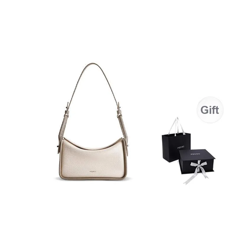 PEDRO Litchi Grain Top Grain Cow Leather Shoulder Bag Women's Multicolor-18