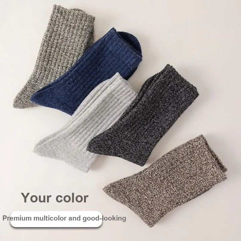 MIIOW Mid Calf Socks Men's 5 Pack-33