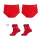 High-Waist Style (Auspicious+Blessing+2 Pack Lucky Socks)