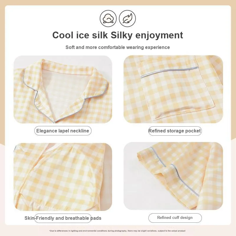 OUSHIBO Pajama Set Women's Image Color-3