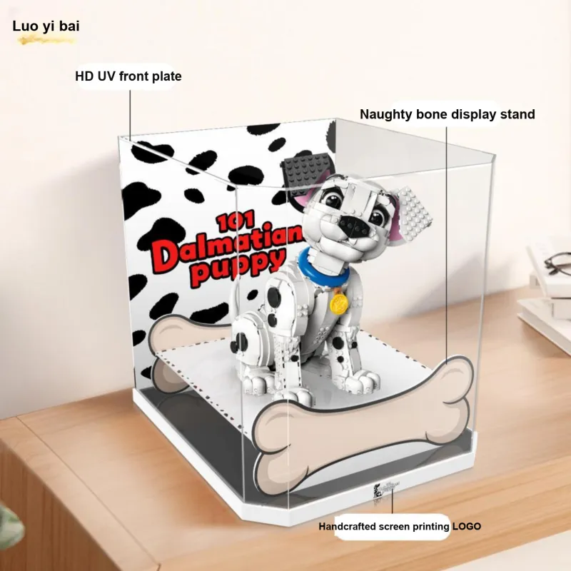 LIGHT YOUR BRICKS Compatibility Building Block 73269 Dalmatian Display Case Model Accessories-3