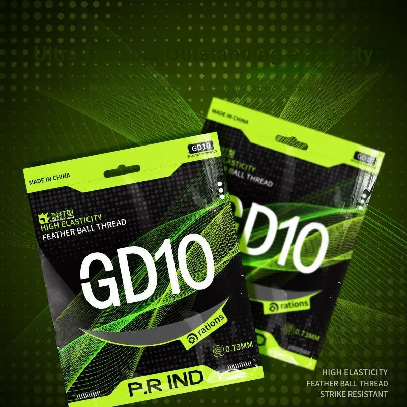 P.R IND Stretch Durable, Both Features Badminton Racket Strings Taro Purple Nylon Thread+Composite Yarn Unisex-6