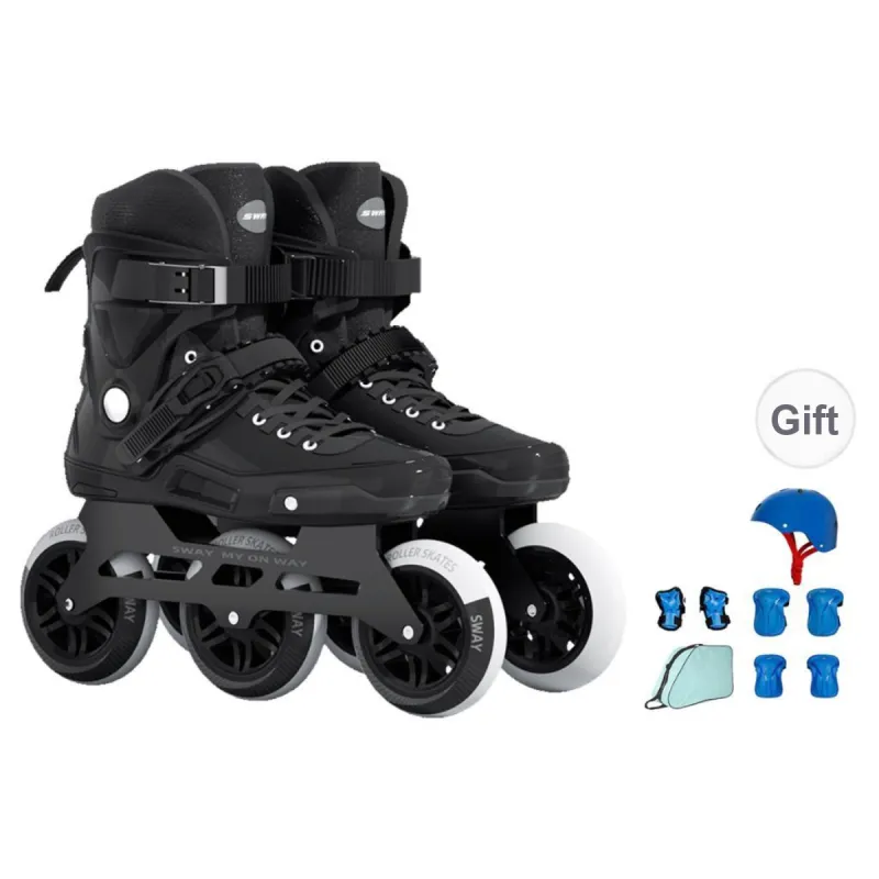 Sway Inline Skates Unisex Black White Two Tone-39