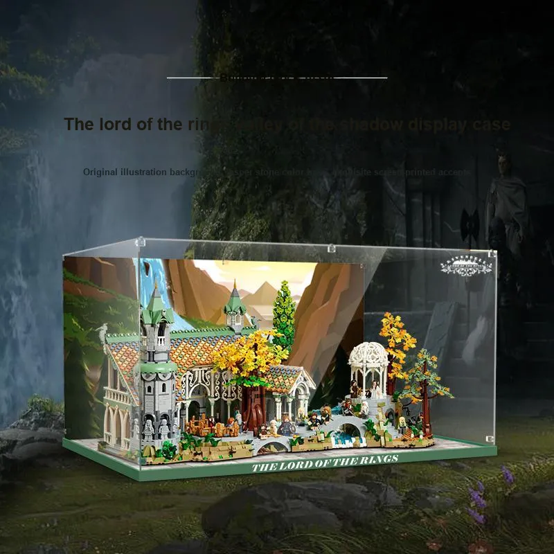 LIGHT YOUR BRICKS Compatibility Building Block 10316 Ring Wang You Valley Riven Castle Storage Box Model Accessories-5