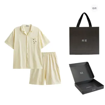 Same Language Pajama Gift Box Men's Lunar Yellow · Black Carp
