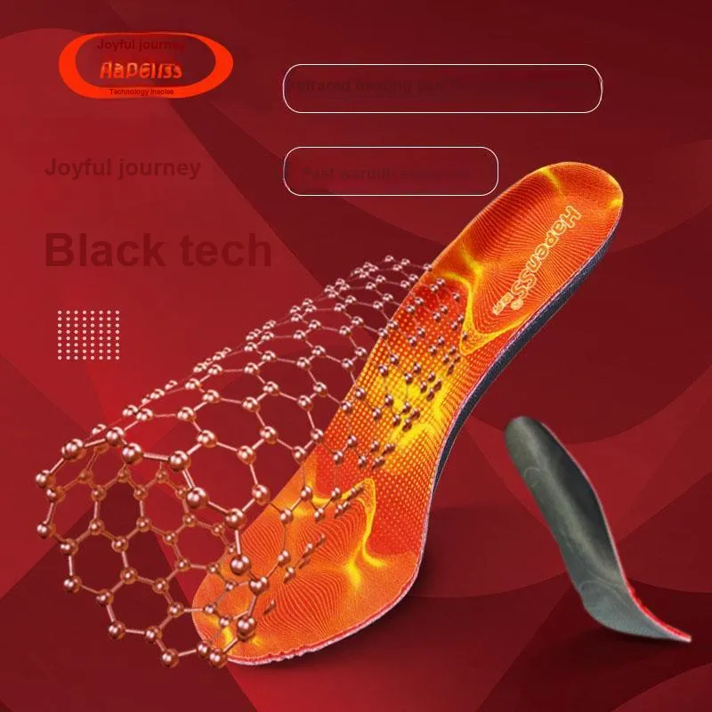HAPENSS Graphite Tin Fabric Insoles Unisex-6