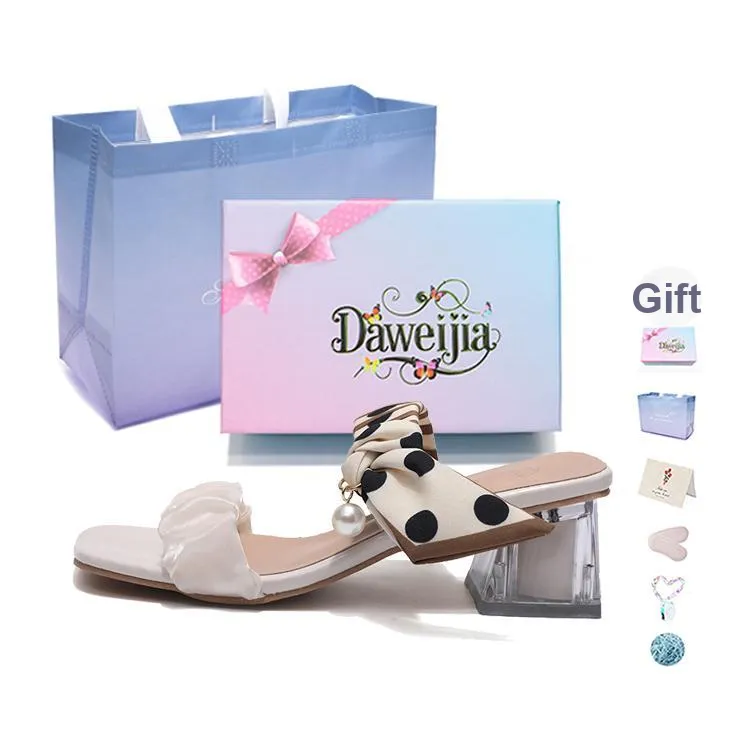Dawei's House Rubber Sole Slip Resistant, Odor Resistant, Antibacterial One Strap Sandal Women's Gift Box Set-7