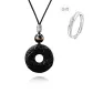 "Snake Brings Fortune" Obsidian - Pi Xiu Peace Lock Necklaces