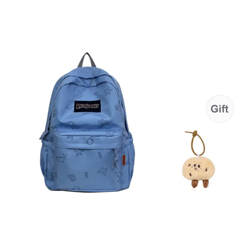 KAMLUI Nylon Backpacks Backpack Regular Unisex White/Black/Blue/Pink-14