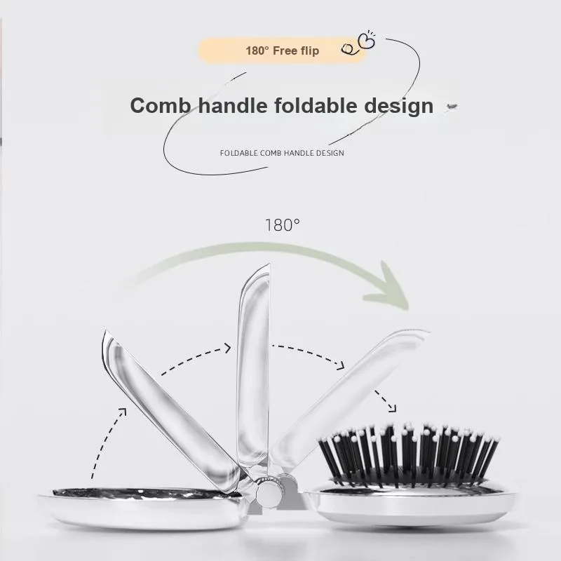 ZHENZI Good Looking Minimalist Style Foldable Small Comb Mirror Portable, Mini, And Compact For Easy Carrying-3
