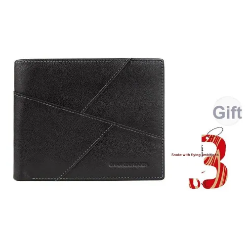 Sharkborough Кошелек из коровьей кожи кошелек кошелек держатель для кредитных карт стандартный мужской черный