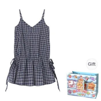 REMOULD Camisoles Women's Navy Blue Plaid