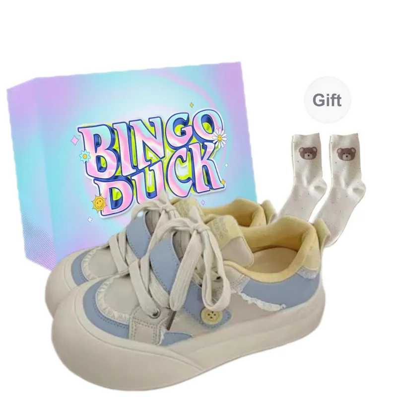 BINGO DUCK Coverage Balance Low Top Skateboard Shoes Women's-2