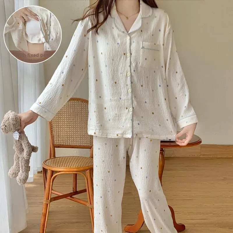 Qiao Ni Tong Pajama Set Women's Image Color-4