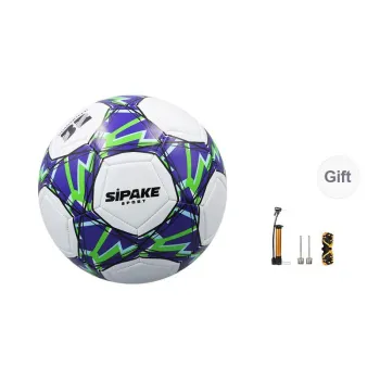 SIPAKESPORT Size 4 5 Size Soccer PVC Machine Stitched Soccer Ball Unisex Five Pointed Star Blue White