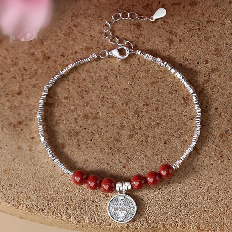 Suddenly Lucky Reconstructed Cinnabar Bracelets Women's-1