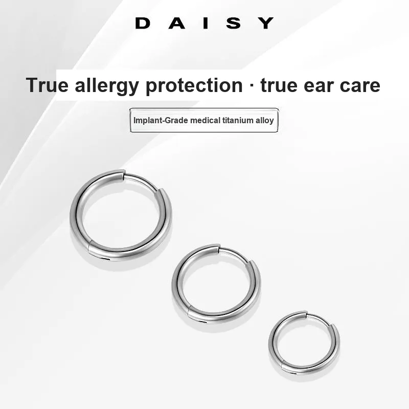 Daisy Dream Titanium Steel Earrings Unisex-3