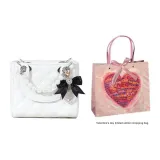 White, Detachable Charm, Includes "I Love You" Shopping Bag
