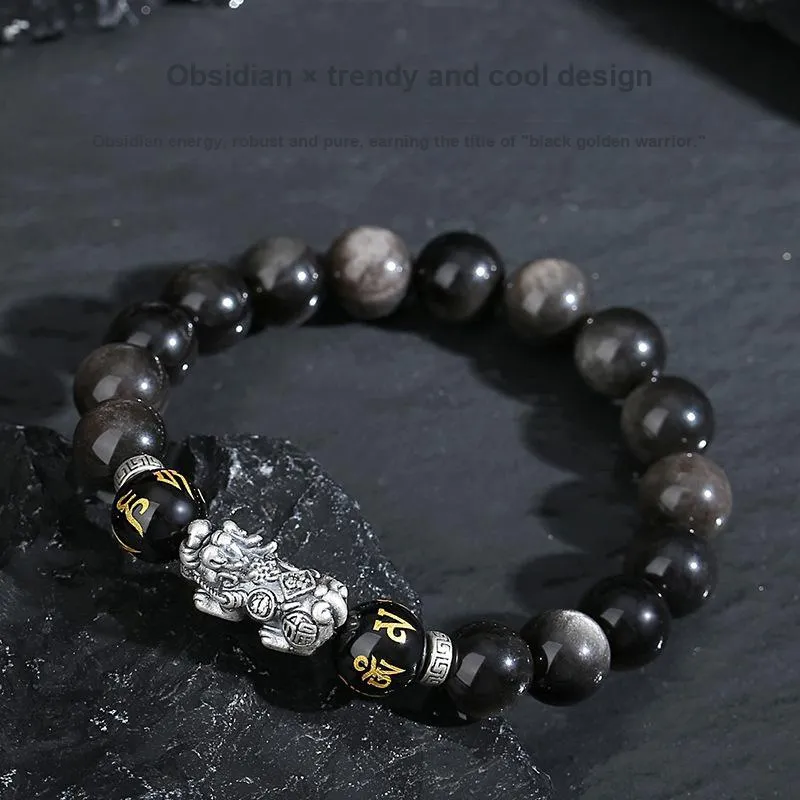 Regalrose Obsidian Bracelets Women's-5