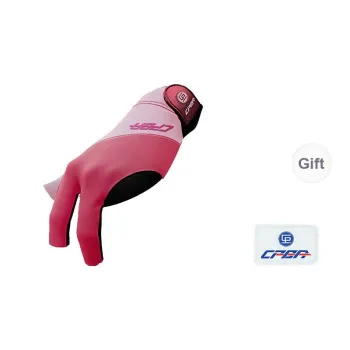 CPBA Billiards Three Finger Gloves Lycra Fabric Girls Includes Collaboration Logo Sticker