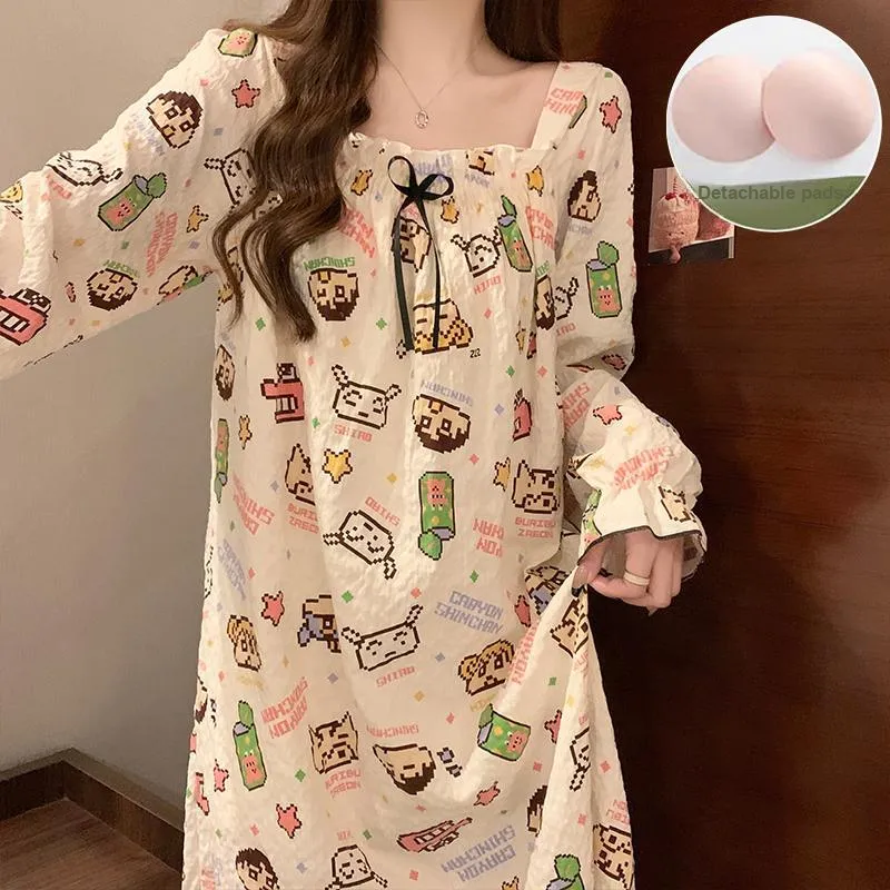 Ta Yan Nightgown Women's Apricot-4