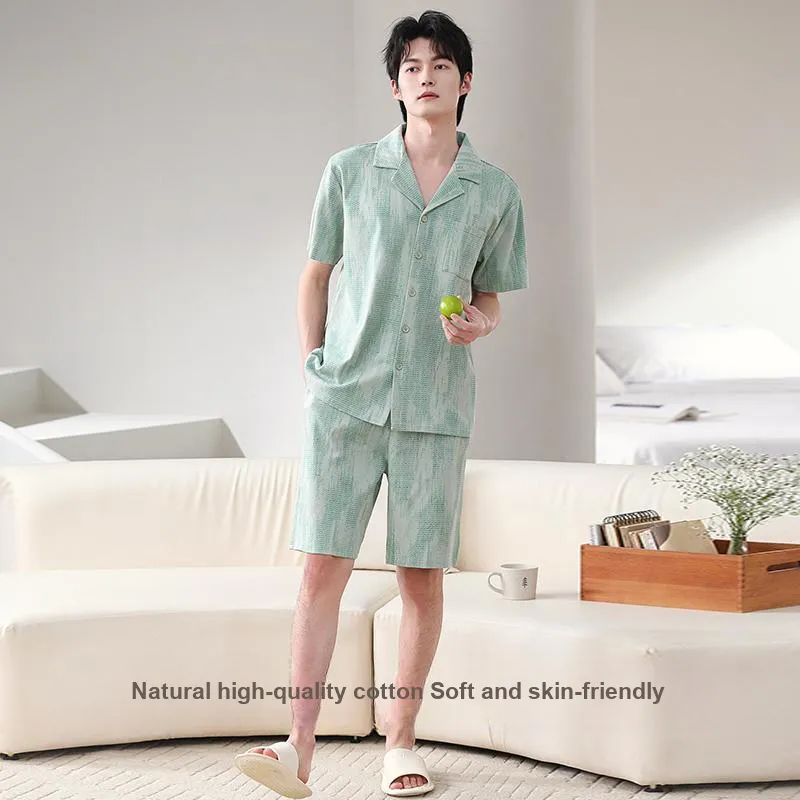 FENTENGCARE Pajama Set Men's Emerald-2