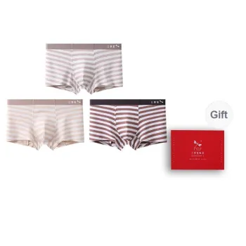 RED DRAGONFLY Cotton Panties Men's 3 Pack Gift Box Set
