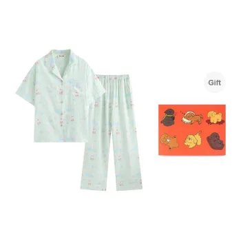 Wabi Town Pajama Gift Box Women's Light Green