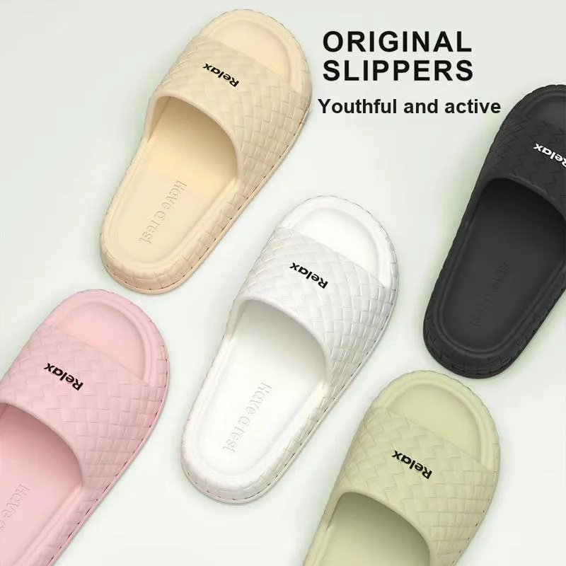 Lighthearted Classic Style Fashionable Check, Non Slip EVA Home Sole, Like Slippers-1
