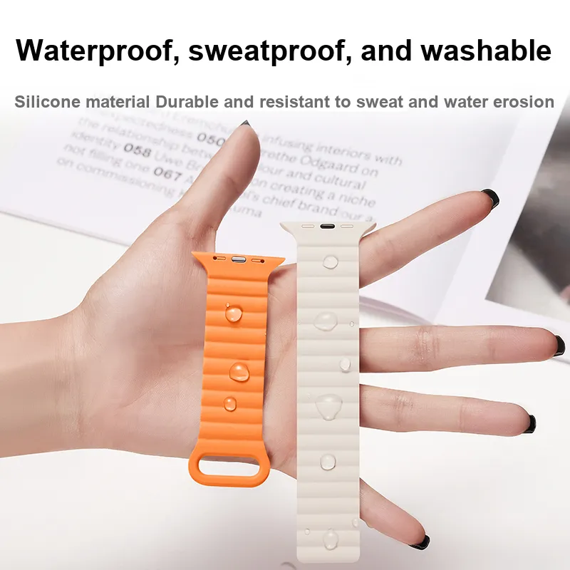 ZHISHENG Apple Compatibility Watch Band 38/40/41/42/44/45 Universal Silicone Material-8