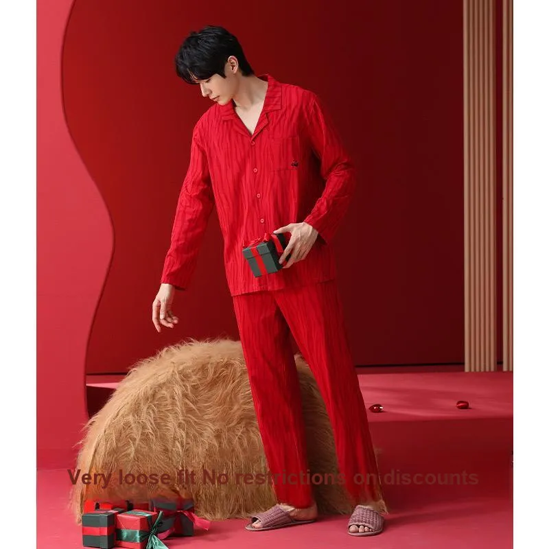 MIIOW Pajama Set Men's Shopping Bag Red-4