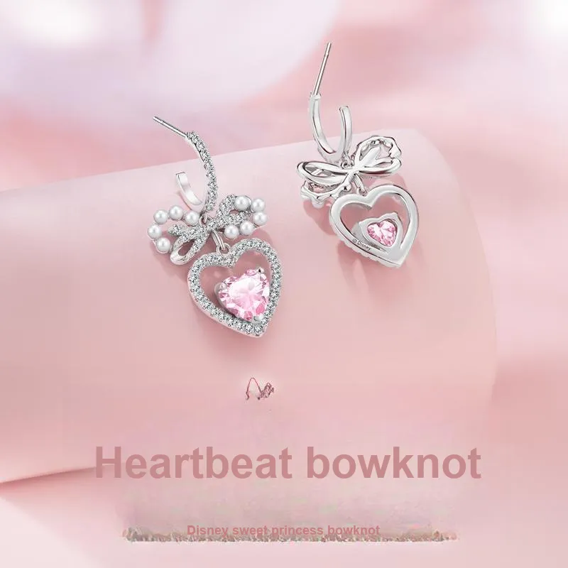 Disney Princess S925 Silver Earrings Women's-1