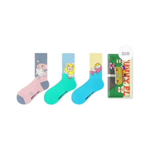 PL Носки Crew Унисекс Сумка для покупок 3 упаковки Смешанные цвета