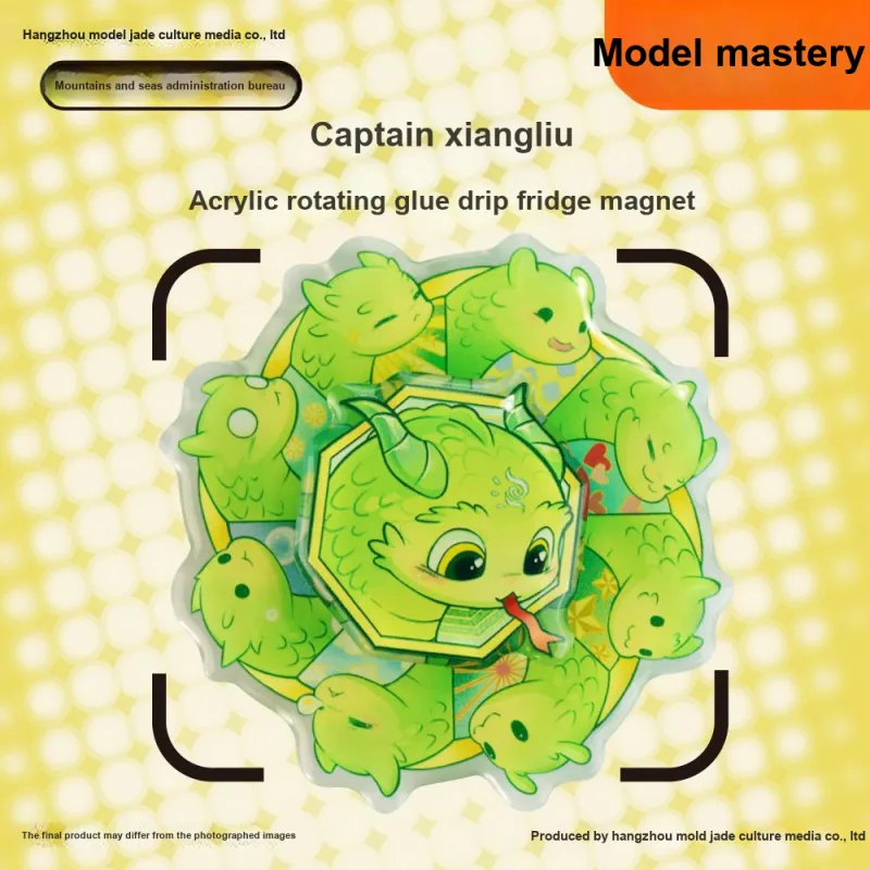Molding Mountains And Seas Administration Xi Lü, Acrylic Glue Drip Fingertip Spinning Tops Anime / Games Fridge Magnets-1