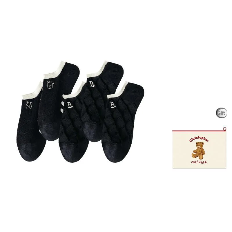 Caramella Ankle Socks Women's Shopping Bag Combo Set-10