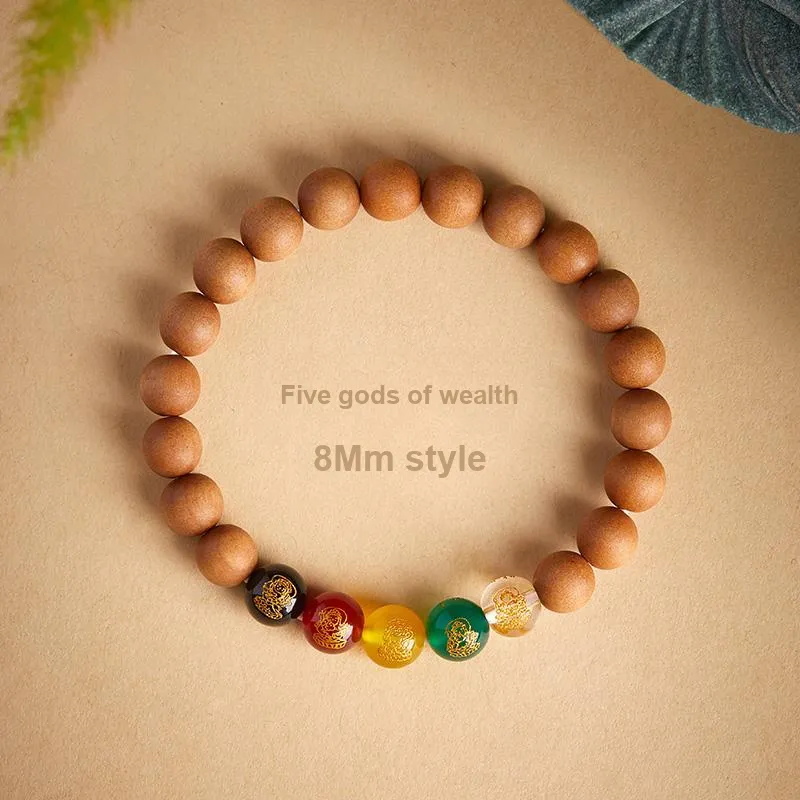 JIUHUASHAN Peachwood Bracelets Unisex-32