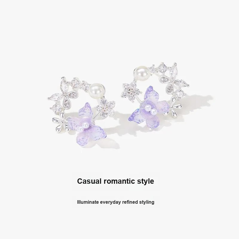 MCK 925 Sterling Silver Stud Earrings Women's-2