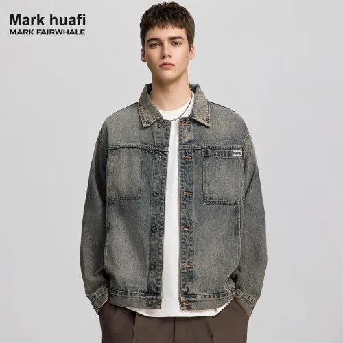 FAIRWHALE Синий Унисекс Джинсовые куртки