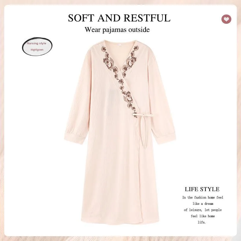 MADALLO Pajama Robe Women's Apricot-1
