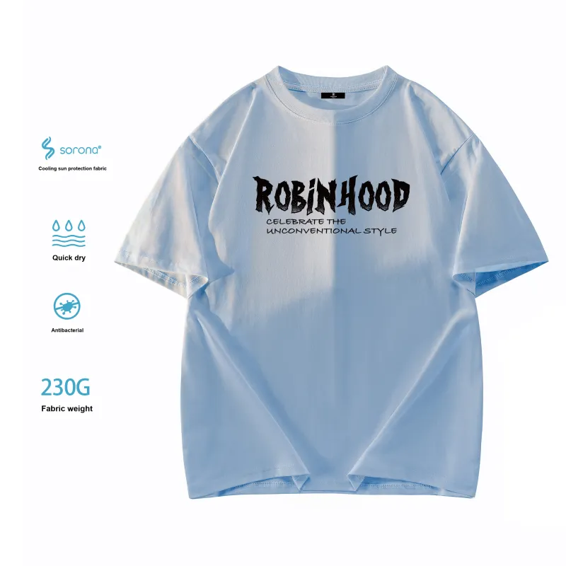 ROBINHOOD T Shirt Unisex Black White Pink-11