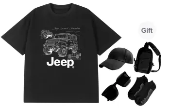Jeep T Shirt Unisex Includes Free Travel Set