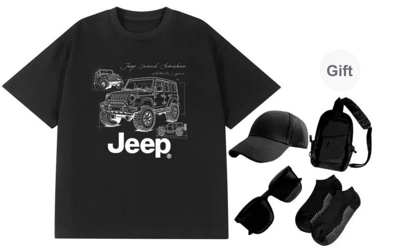 Jeep T Shirt Unisex Includes Free Travel Set-0