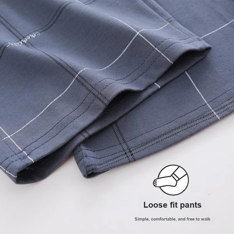 MIIOW Pajama Pants Men's Navy Blue-3
