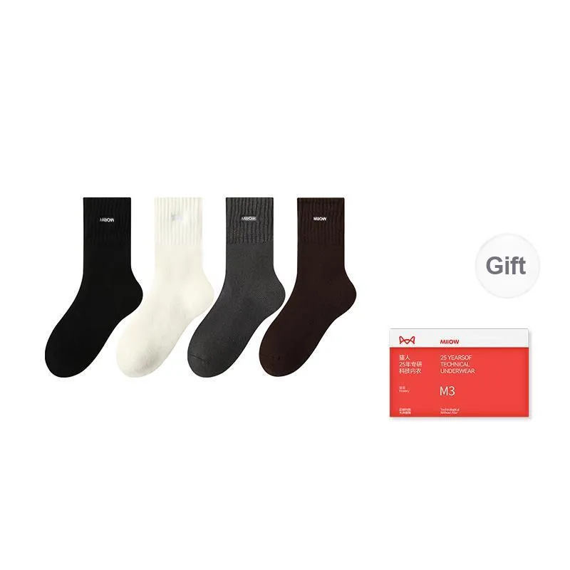 MIIOW Trend Party Series Mid Calf Socks Men's Shopping Bag Combo Set-6
