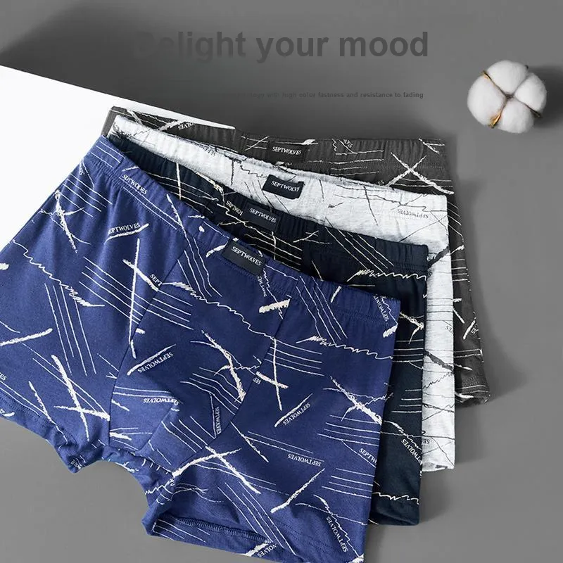 SEPTWOLVES Underpants Men's 4 Pack Gift Box Set+Shopping Bag-9