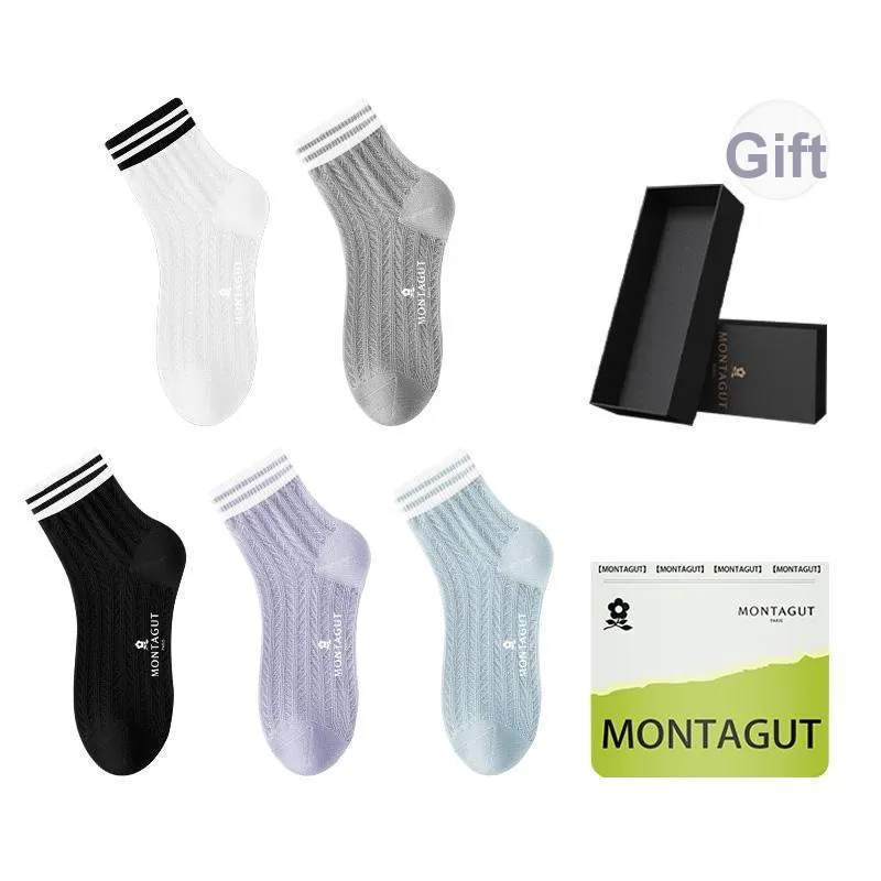 Montagut Mid Calf Socks Women's Shopping Bag 5 Pack-36