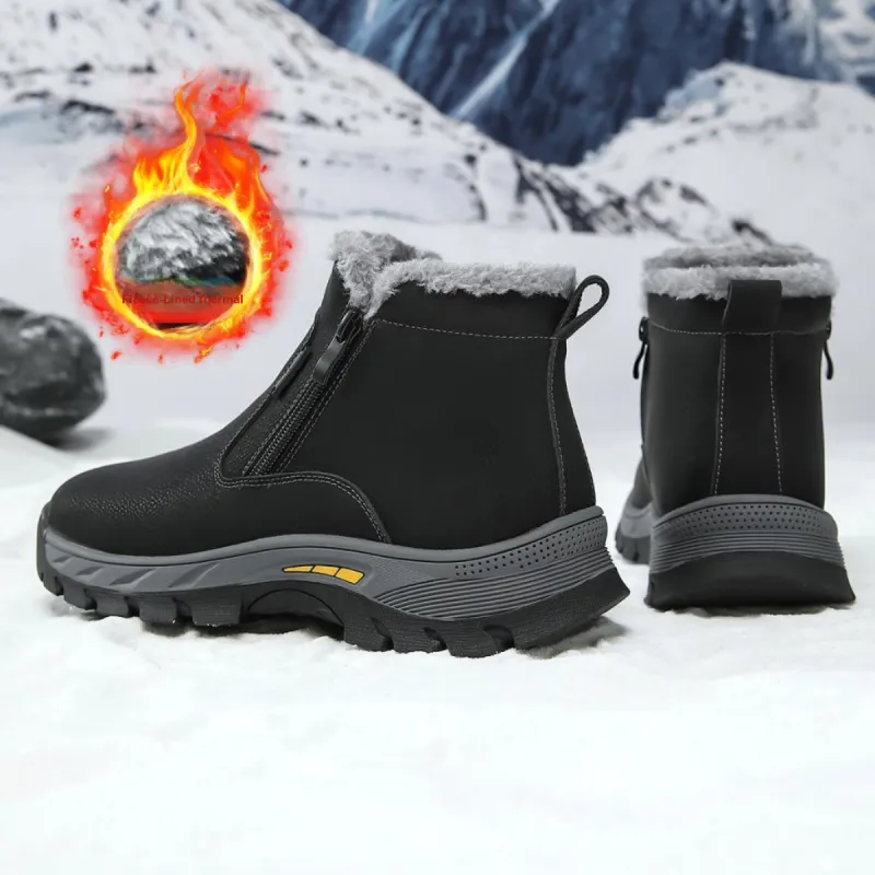 Mulinsen Dad Shoes Warm Height Increasing Wear-Resistant High-Top Casual Shoes Men's-9